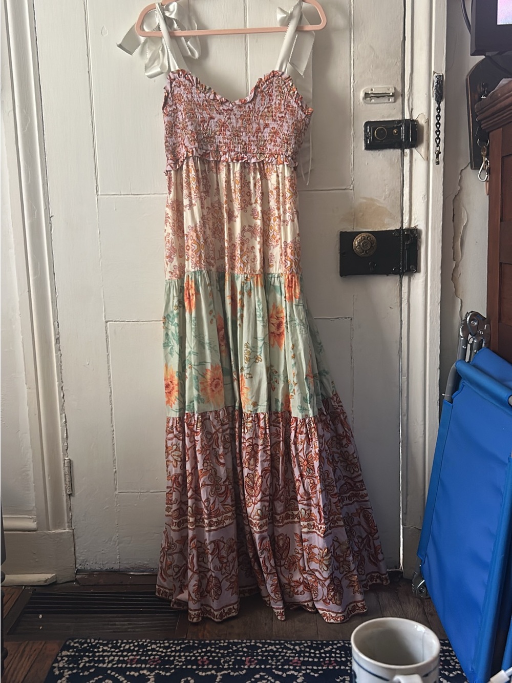 Free People bluebell printed maxi